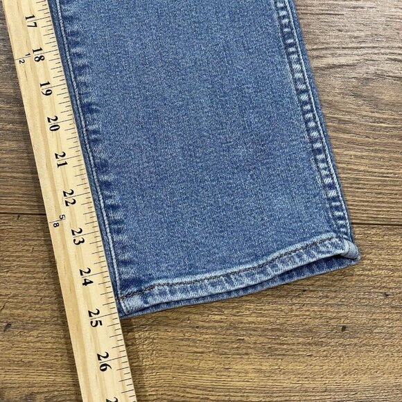 Madewell Jeans Womens 26 Stovepipe Euclid Wash Stretch Crop Medium Wash Straight - Picture 15 of 15